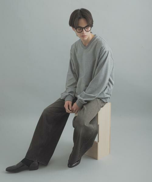 SENSE OF PLACE by URBAN RESEARCH / センスオブプレイス バイ アーバンリサーチ Tシャツ | ライトカットメルトンVネックプルオーバー | 詳細27