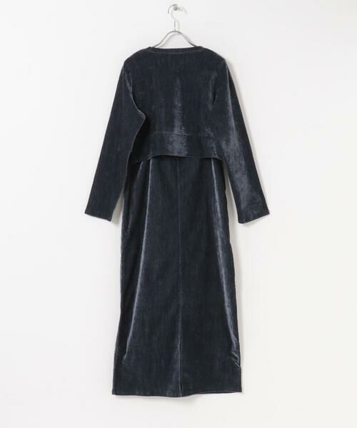 SENSE OF PLACE by URBAN RESEARCH / センスオブプレイス バイ アーバンリサーチ ワンピース | 2Pベロアアンサンブルワンピース | 詳細7