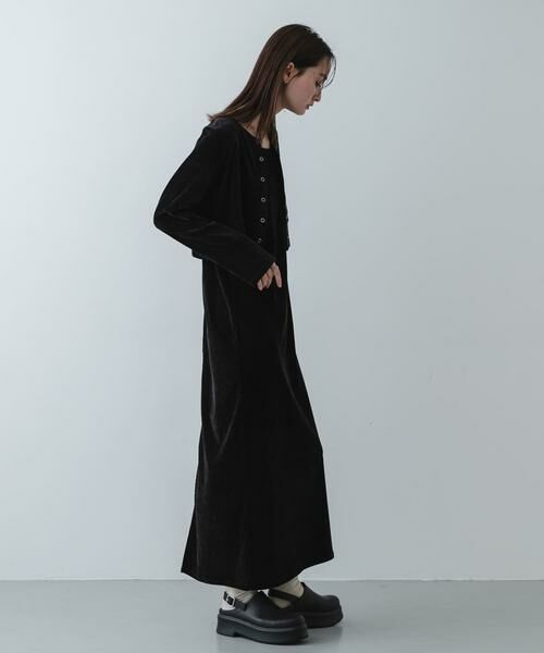 SENSE OF PLACE by URBAN RESEARCH / センスオブプレイス バイ アーバンリサーチ ワンピース | 2Pベロアアンサンブルワンピース | 詳細16