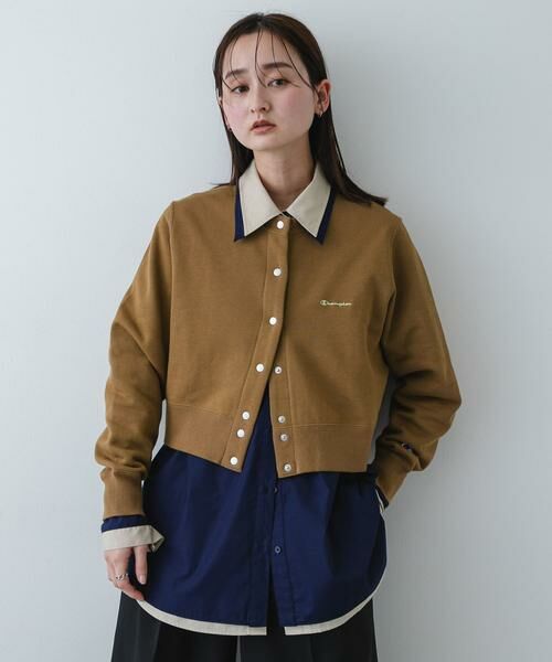 SENSE OF PLACE by URBAN RESEARCH / センスオブプレイス バイ アーバンリサーチ カーディガン・ボレロ | 『別注』CHAMPION×SENSE OF PLACE　スウェットカーディガン | 詳細1