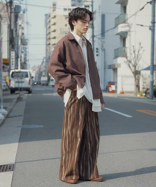 SENSE OF PLACE by URBAN RESEARCH / センスオブプレイス バイ アーバンリサーチ デニムパンツ | マーブルプリントワイドデニム | 詳細19