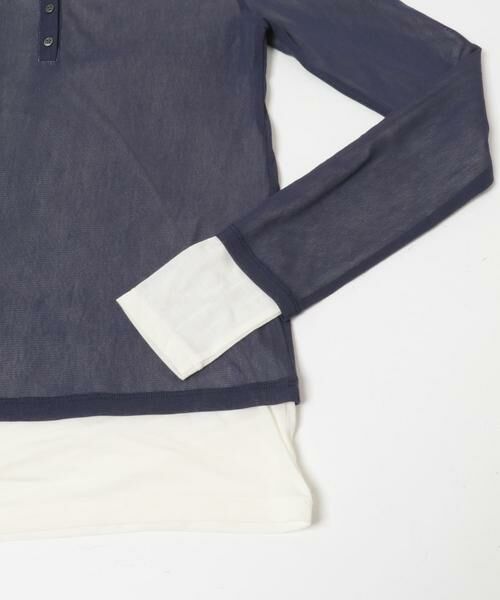 SENSE OF PLACE by URBAN RESEARCH / センスオブプレイス バイ アーバンリサーチ その他トップス | シアーレイヤードカットポロシャツ | 詳細8