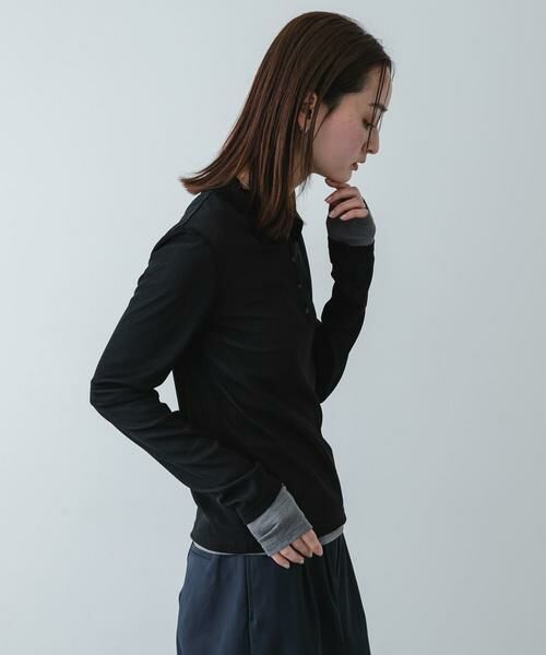 SENSE OF PLACE by URBAN RESEARCH / センスオブプレイス バイ アーバンリサーチ その他トップス | シアーレイヤードカットポロシャツ | 詳細14