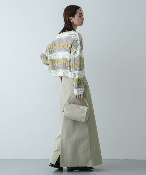 SENSE OF PLACE by URBAN RESEARCH / センスオブプレイス バイ アーバンリサーチ ニット・セーター | 『洗濯可』ミックスヤーンワイドボーダーニット | 詳細3