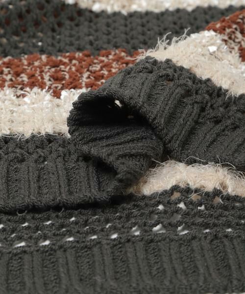 SENSE OF PLACE by URBAN RESEARCH / センスオブプレイス バイ アーバンリサーチ ニット・セーター | 『洗濯可』ミックスヤーンワイドボーダーニット | 詳細14