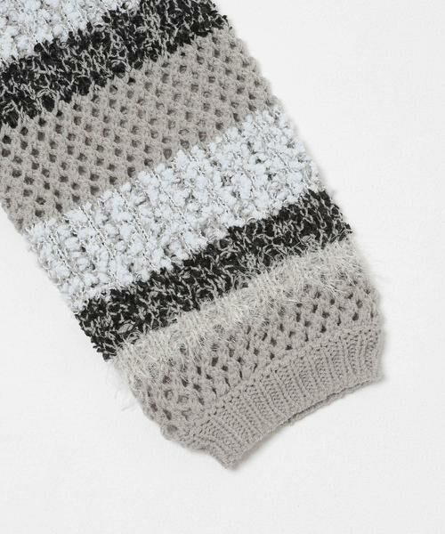 SENSE OF PLACE by URBAN RESEARCH / センスオブプレイス バイ アーバンリサーチ ニット・セーター | 『洗濯可』ミックスヤーンワイドボーダーニット | 詳細23