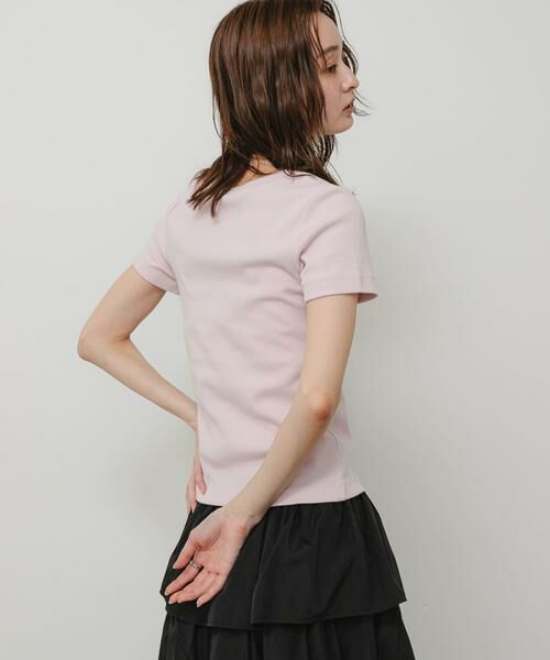 SENSE OF PLACE by URBAN RESEARCH / センスオブプレイス バイ アーバンリサーチ Tシャツ | ラウンドネックリブTシャツ(半袖) | 詳細12