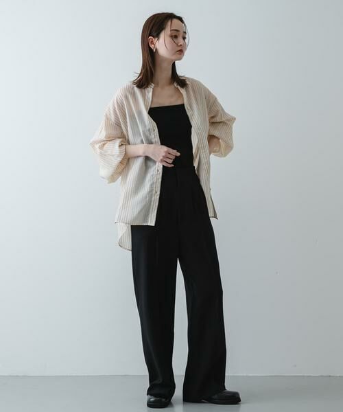 SENSE OF PLACE by URBAN RESEARCH / センスオブプレイス バイ アーバンリサーチ その他パンツ | 『一部WEB限定』『UR TECH DRYLUXE』リネンライクワイドパンツ | 詳細10