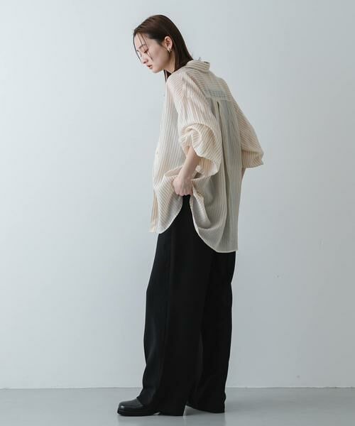 SENSE OF PLACE by URBAN RESEARCH / センスオブプレイス バイ アーバンリサーチ その他パンツ | 『一部WEB限定』『UR TECH DRYLUXE』リネンライクワイドパンツ | 詳細11