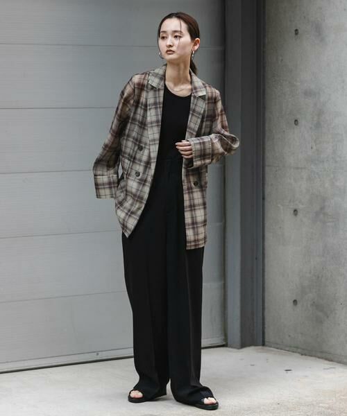 SENSE OF PLACE by URBAN RESEARCH / センスオブプレイス バイ アーバンリサーチ その他パンツ | 『一部WEB限定』『UR TECH DRYLUXE』リネンライクワイドパンツ | 詳細4