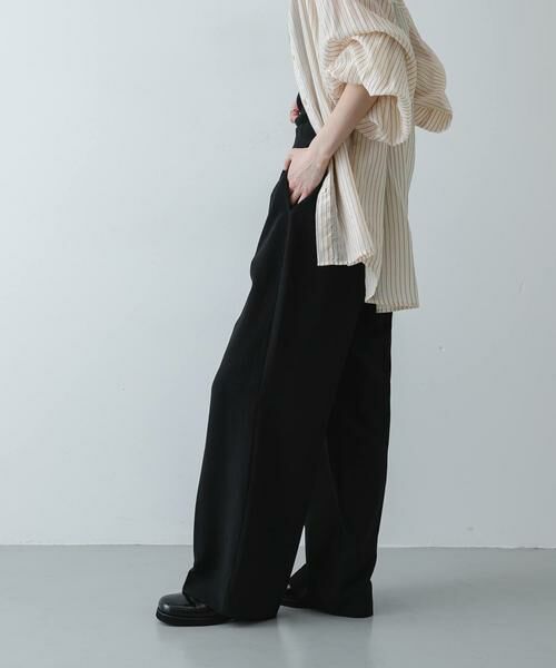 SENSE OF PLACE by URBAN RESEARCH / センスオブプレイス バイ アーバンリサーチ その他パンツ | 『一部WEB限定』『UR TECH DRYLUXE』リネンライクワイドパンツ | 詳細5
