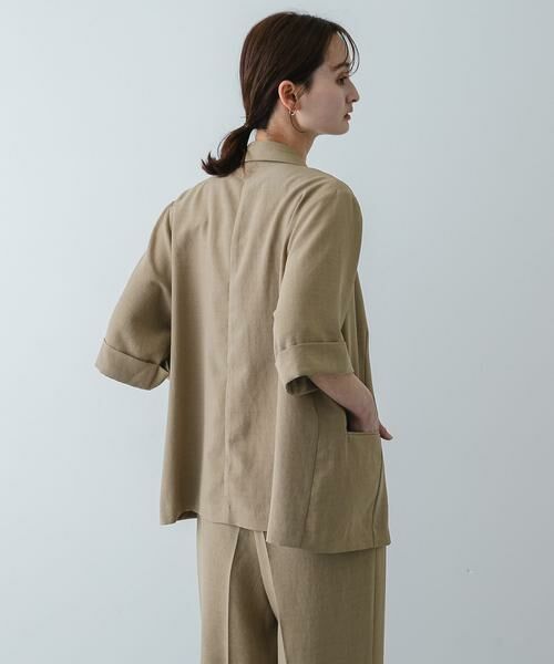 SENSE OF PLACE by URBAN RESEARCH / センスオブプレイス バイ アーバンリサーチ その他アウター | 『UR TECH DRYLUXE』リネンライクジャケット | 詳細15