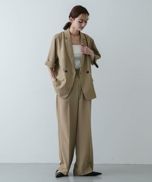 SENSE OF PLACE by URBAN RESEARCH / センスオブプレイス バイ アーバンリサーチ その他アウター | 『UR TECH DRYLUXE』リネンライクジャケット | 詳細16