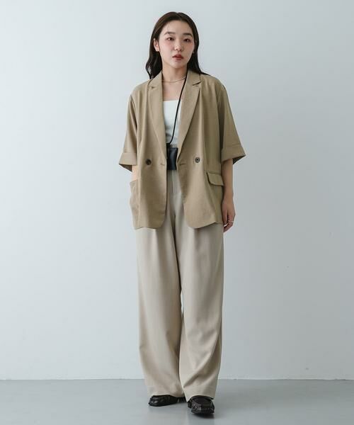 SENSE OF PLACE by URBAN RESEARCH / センスオブプレイス バイ アーバンリサーチ その他アウター | 『UR TECH DRYLUXE』リネンライクジャケット | 詳細18