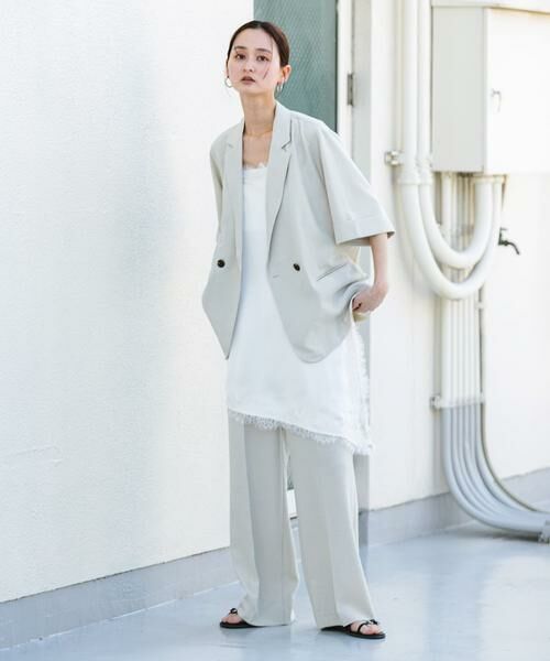 SENSE OF PLACE by URBAN RESEARCH / センスオブプレイス バイ アーバンリサーチ その他アウター | 『UR TECH DRYLUXE』リネンライクジャケット | 詳細26