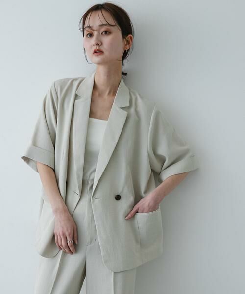 SENSE OF PLACE by URBAN RESEARCH / センスオブプレイス バイ アーバンリサーチ その他アウター | 『UR TECH DRYLUXE』リネンライクジャケット | 詳細28