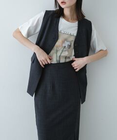 SENSE OF PLACE by URBAN RESEARCH / センスオブプレイス バイ アーバンリサーチ ベスト | 『UR TECH DRYLUXE』リネンライクジレ