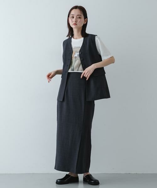 SENSE OF PLACE by URBAN RESEARCH / センスオブプレイス バイ アーバンリサーチ ベスト | 『UR TECH DRYLUXE』リネンライクジレ | 詳細6