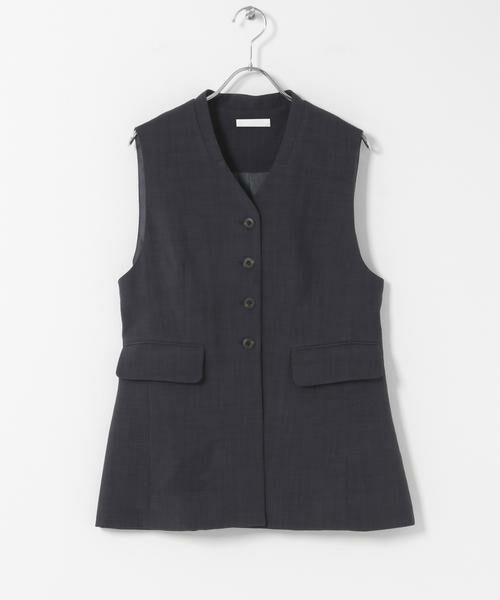 SENSE OF PLACE by URBAN RESEARCH / センスオブプレイス バイ アーバンリサーチ ベスト | 『UR TECH DRYLUXE』リネンライクジレ | 詳細8