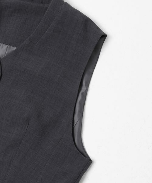 SENSE OF PLACE by URBAN RESEARCH / センスオブプレイス バイ アーバンリサーチ ベスト | 『UR TECH DRYLUXE』リネンライクジレ | 詳細9