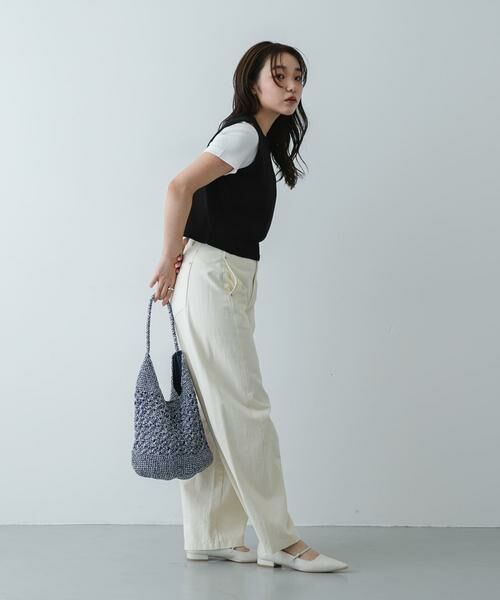 SENSE OF PLACE by URBAN RESEARCH / センスオブプレイス バイ アーバンリサーチ かごバック | メタリックヤーンバッグ | 詳細9