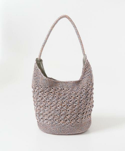 SENSE OF PLACE by URBAN RESEARCH / センスオブプレイス バイ アーバンリサーチ かごバック | メタリックヤーンバッグ | 詳細17