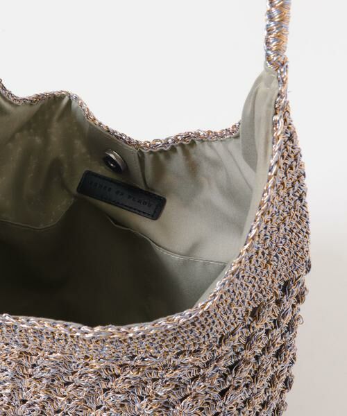SENSE OF PLACE by URBAN RESEARCH / センスオブプレイス バイ アーバンリサーチ かごバック | メタリックヤーンバッグ | 詳細18