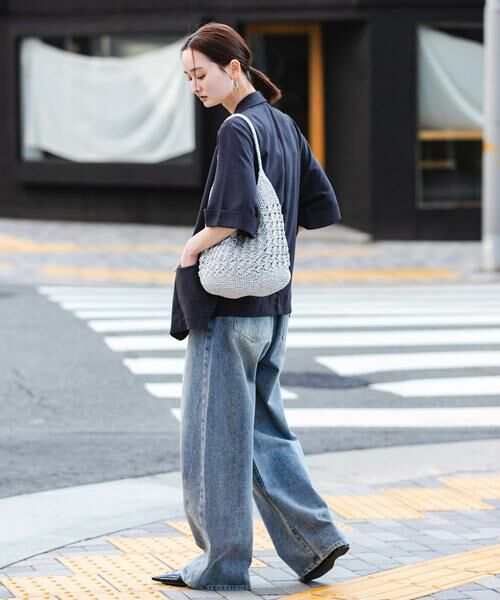 SENSE OF PLACE by URBAN RESEARCH / センスオブプレイス バイ アーバンリサーチ かごバック | メタリックヤーンバッグ | 詳細23