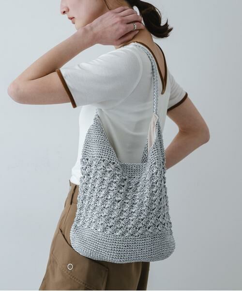 SENSE OF PLACE by URBAN RESEARCH / センスオブプレイス バイ アーバンリサーチ かごバック | メタリックヤーンバッグ | 詳細24