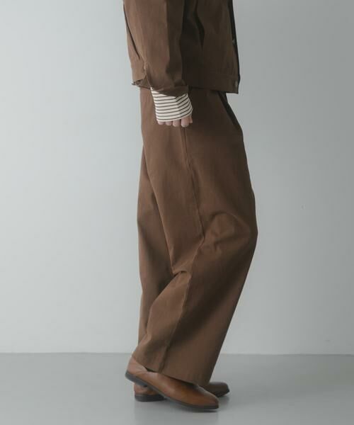 SENSE OF PLACE by URBAN RESEARCH / センスオブプレイス バイ アーバンリサーチ その他パンツ | コットンツイルタックワイドパンツ | 詳細4