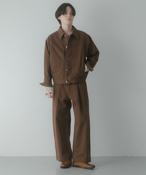 SENSE OF PLACE by URBAN RESEARCH / センスオブプレイス バイ アーバンリサーチ その他パンツ | コットンツイルタックワイドパンツ | 詳細5