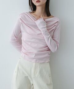 SENSE OF PLACE by URBAN RESEARCH / センスオブプレイス バイ アーバンリサーチ Tシャツ | シアードレープリブトップ