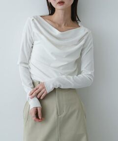 SENSE OF PLACE by URBAN RESEARCH / センスオブプレイス バイ アーバンリサーチ Tシャツ | シアードレープリブトップ