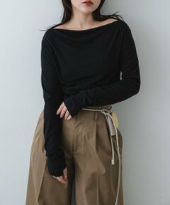 SENSE OF PLACE by URBAN RESEARCH / センスオブプレイス バイ アーバンリサーチ Tシャツ | シアードレープリブトップ