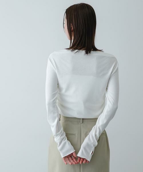 SENSE OF PLACE by URBAN RESEARCH / センスオブプレイス バイ アーバンリサーチ Tシャツ | シアードレープリブトップ | 詳細12