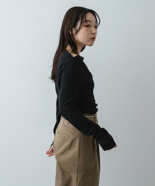 SENSE OF PLACE by URBAN RESEARCH / センスオブプレイス バイ アーバンリサーチ Tシャツ | シアードレープリブトップ | 詳細18