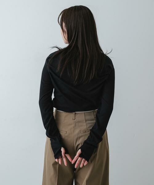 SENSE OF PLACE by URBAN RESEARCH / センスオブプレイス バイ アーバンリサーチ Tシャツ | シアードレープリブトップ | 詳細19