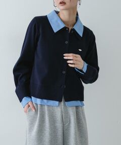 SENSE OF PLACE by URBAN RESEARCH / センスオブプレイス バイ アーバンリサーチ ニット・セーター | 『洗濯可』プレートツキシャツドッキングニットカーディガン