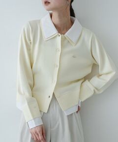 SENSE OF PLACE by URBAN RESEARCH / センスオブプレイス バイ アーバンリサーチ ニット・セーター | 『洗濯可』プレートツキシャツドッキングニットカーディガン