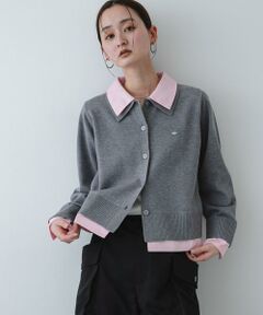 SENSE OF PLACE by URBAN RESEARCH / センスオブプレイス バイ アーバンリサーチ ニット・セーター | 『洗濯可』プレートツキシャツドッキングニットカーディガン