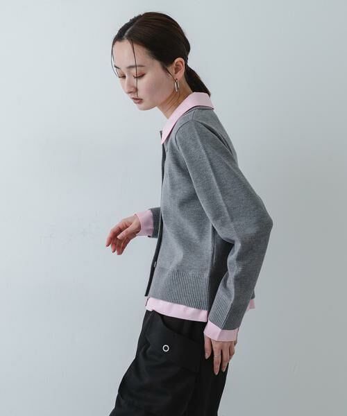 SENSE OF PLACE by URBAN RESEARCH / センスオブプレイス バイ アーバンリサーチ ニット・セーター | 『洗濯可』プレートツキシャツドッキングニットカーディガン | 詳細22