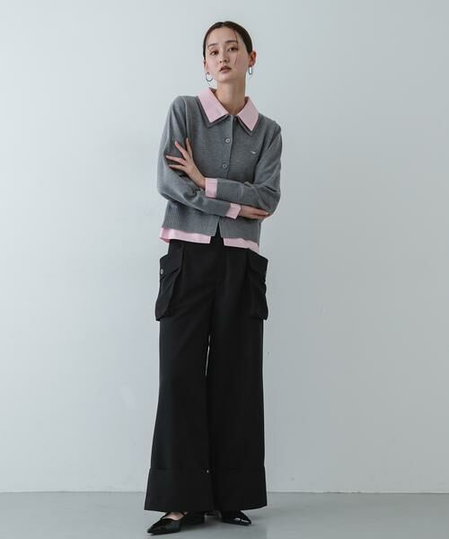 SENSE OF PLACE by URBAN RESEARCH / センスオブプレイス バイ アーバンリサーチ ニット・セーター | 『洗濯可』プレートツキシャツドッキングニットカーディガン | 詳細24