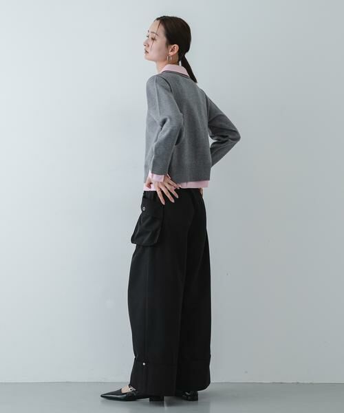 SENSE OF PLACE by URBAN RESEARCH / センスオブプレイス バイ アーバンリサーチ ニット・セーター | 『洗濯可』プレートツキシャツドッキングニットカーディガン | 詳細26