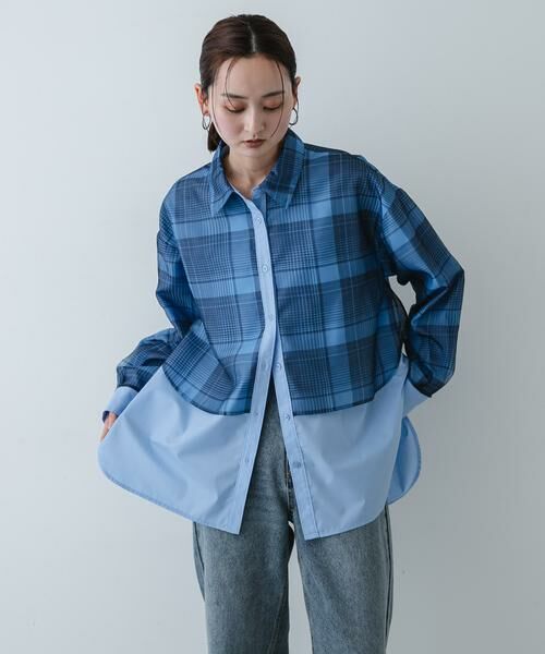SENSE OF PLACE by URBAN RESEARCH / センスオブプレイス バイ アーバンリサーチ シャツ・ブラウス | シアーチェックレイヤードシャツ | 詳細2