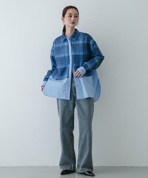 SENSE OF PLACE by URBAN RESEARCH / センスオブプレイス バイ アーバンリサーチ シャツ・ブラウス | シアーチェックレイヤードシャツ | 詳細4