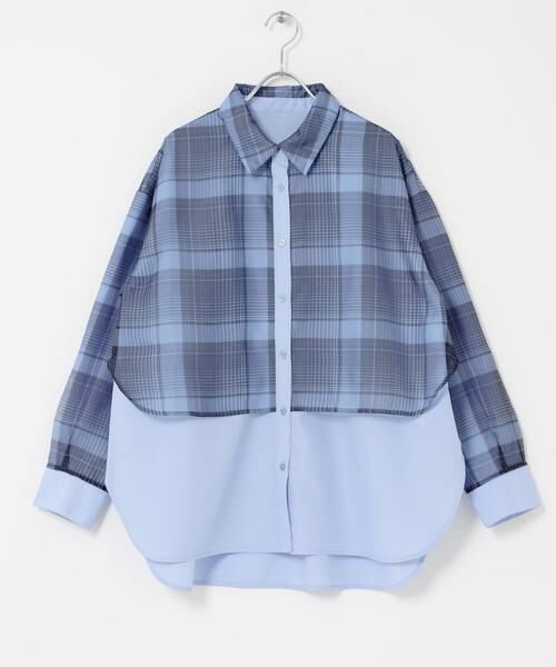 SENSE OF PLACE by URBAN RESEARCH / センスオブプレイス バイ アーバンリサーチ シャツ・ブラウス | シアーチェックレイヤードシャツ | 詳細7