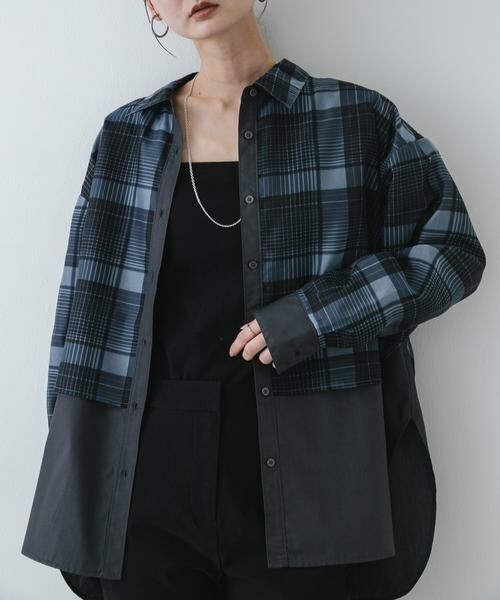 SENSE OF PLACE by URBAN RESEARCH / センスオブプレイス バイ アーバンリサーチ シャツ・ブラウス | シアーチェックレイヤードシャツ | 詳細9