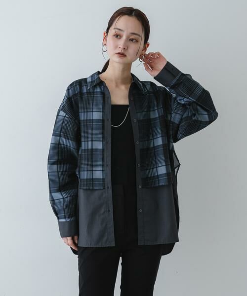 SENSE OF PLACE by URBAN RESEARCH / センスオブプレイス バイ アーバンリサーチ シャツ・ブラウス | シアーチェックレイヤードシャツ | 詳細10