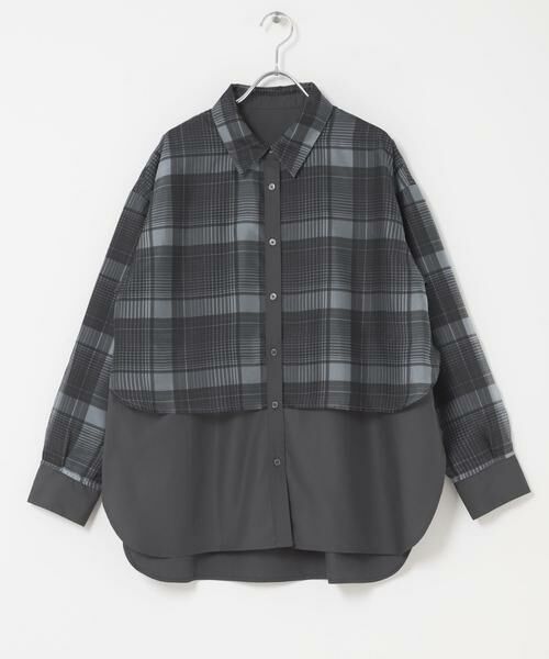 SENSE OF PLACE by URBAN RESEARCH / センスオブプレイス バイ アーバンリサーチ シャツ・ブラウス | シアーチェックレイヤードシャツ | 詳細16