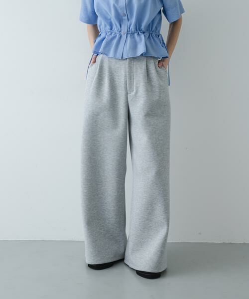 SENSE OF PLACE by URBAN RESEARCH / センスオブプレイス バイ アーバンリサーチ その他パンツ | ポンチスラックスパンツ（ライトグレー）